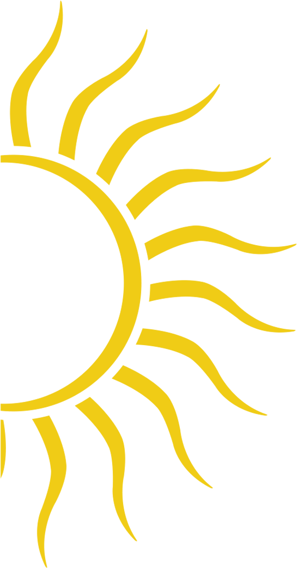 Half Sun Png - Portable Network Graphics (600x1200), Png Download