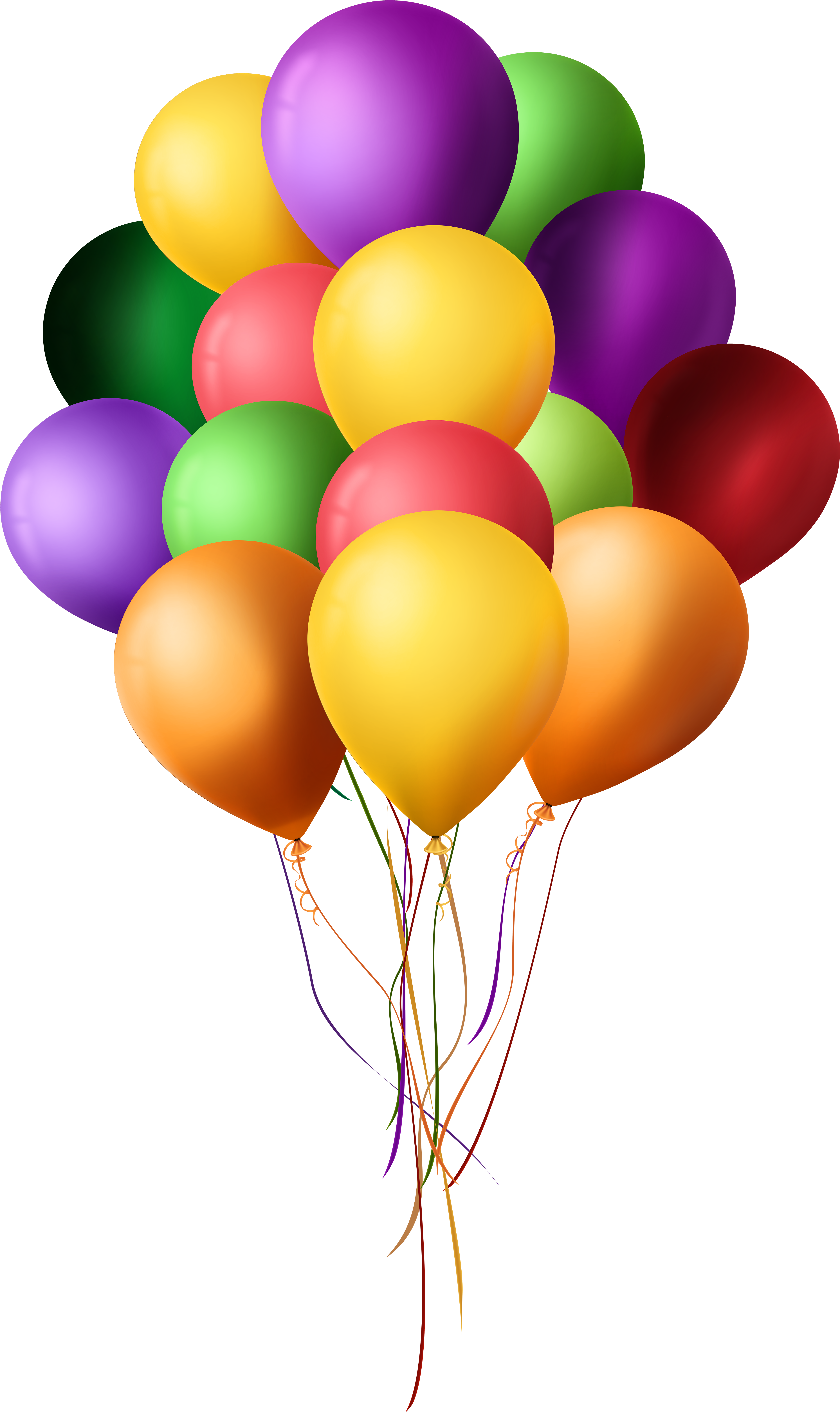 Bunch Of Balloons Png Clip Art - Clip Art (4883x8000), Png Download
