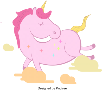 Cartoon Unicorn Paintings, Unicorn, Little, Pony Png - Unicorn (360x360), Png Download