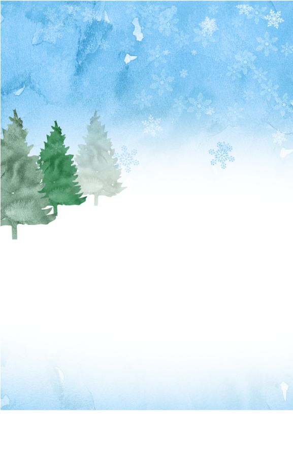 Christmas/winter Watercolor Landscape Graphics - Watercolor Painting (576x1024), Png Download