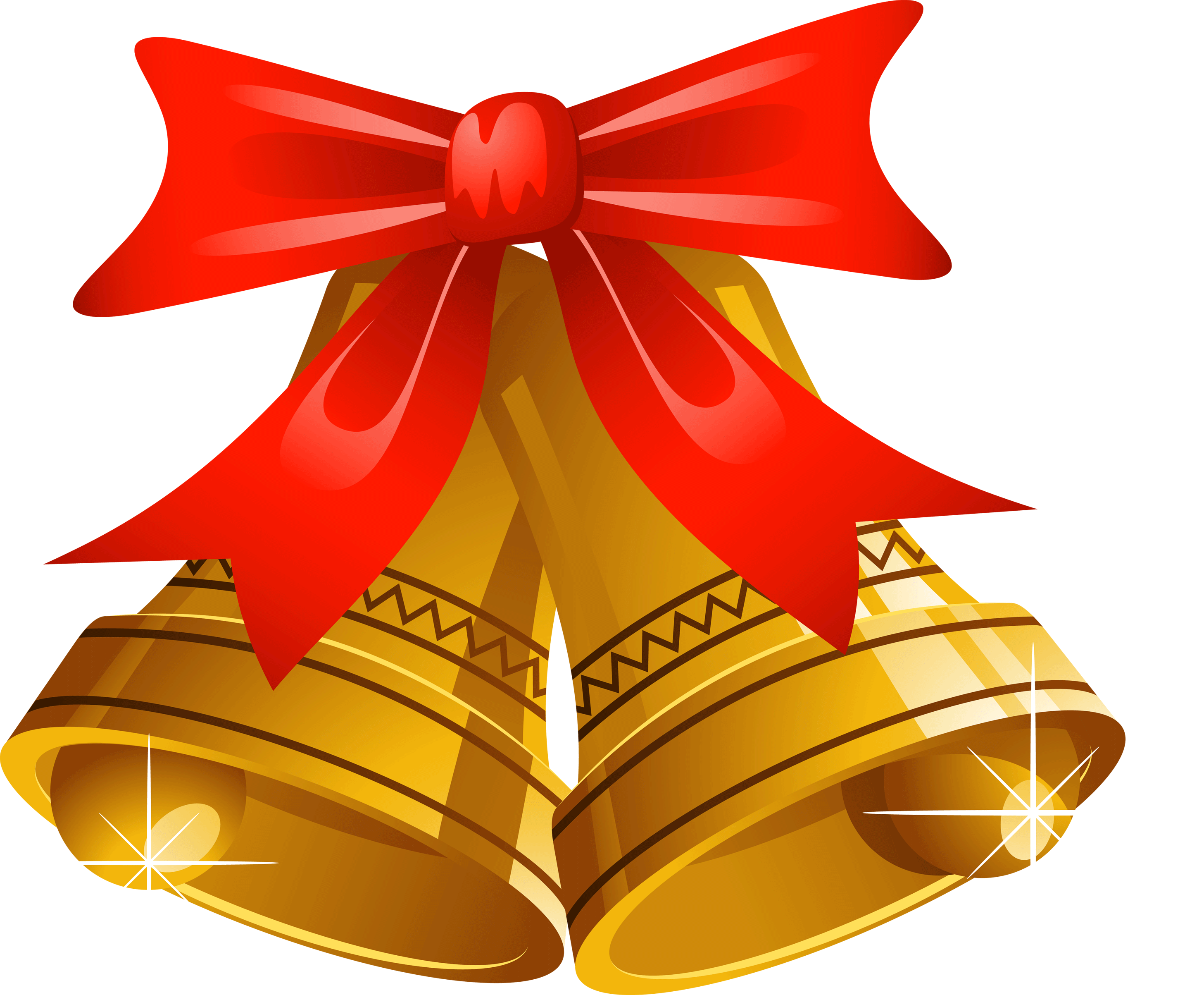 Christmas Bell Png Transparent Images Free Download - Christmas Bells Images Png (2914x2406), Png Download