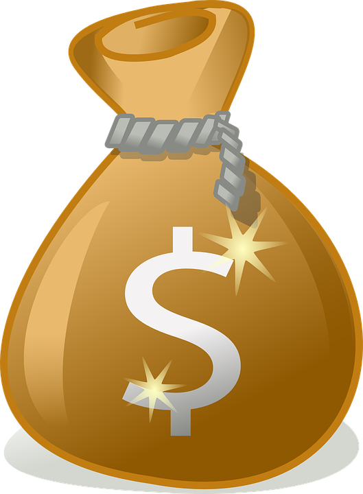 Picture Free Library Png Images Transparent Free Download - Money Bag Vector Png (438x596), Png Download
