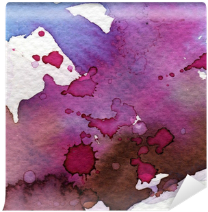 Purple Watercolor Background Wristlet (400x400), Png Download