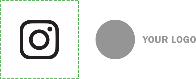 The Logo Is Well Outside The Minimum Clear Space - Minimal Instagram Logo (636x256), Png Download