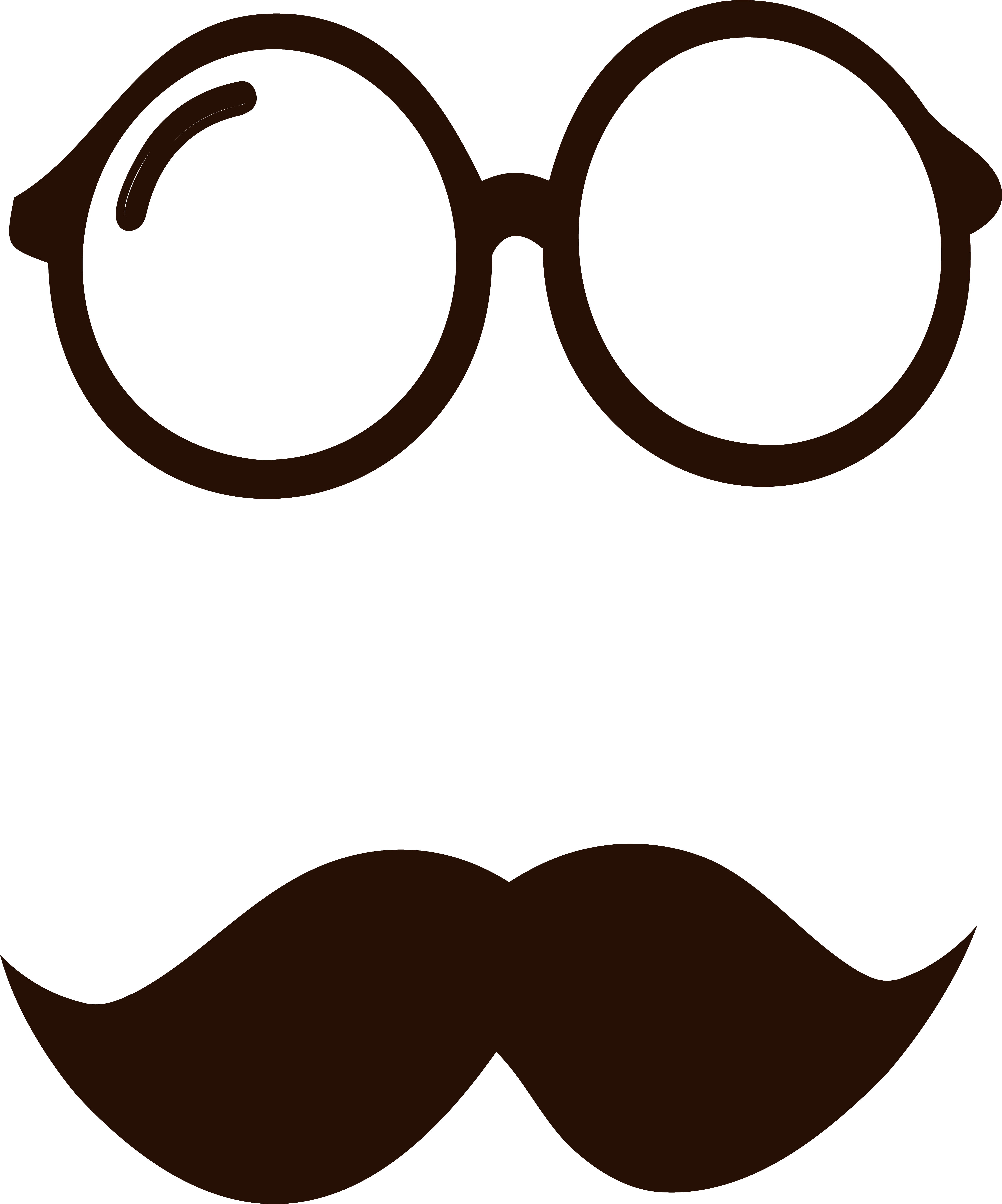 Clip Art Freeuse Download Movember Glasses And Png - Mustache Clipart Transparent Background (5286x6320), Png Download