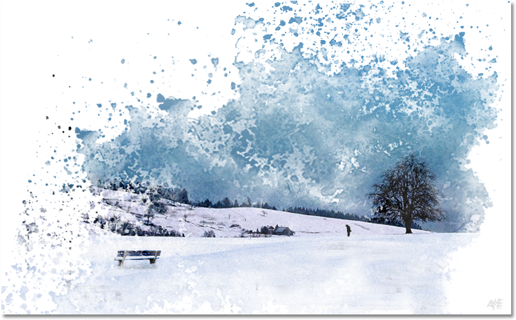 Lonely Winter By Adoniswerther On Deviantart Svg Library - Digital Art (900x500), Png Download