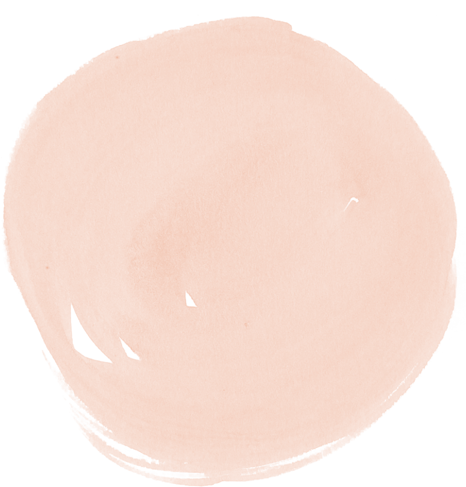 This Is A Buncee Sticker - Peach Watercolor Circle Png (937x978), Png Download