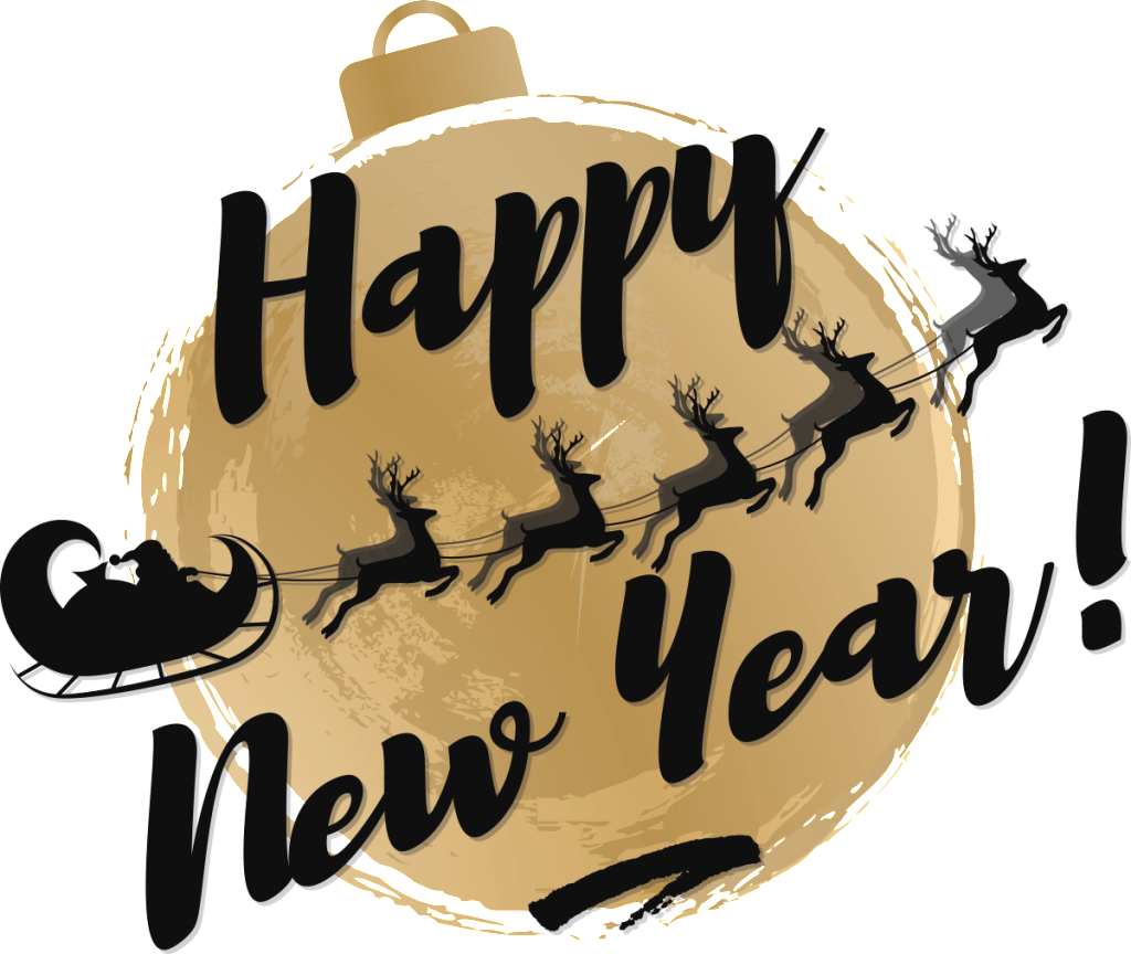 Christmas Ball Design Happy New Year Vector - Christmas Day (1024x864), Png Download