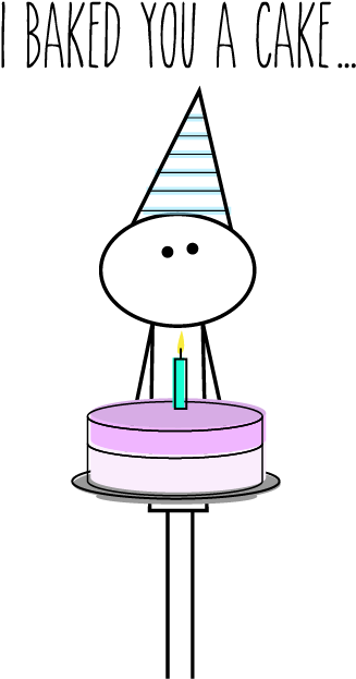 Home/birthday/i Made You A Cake - Cake (376x675), Png Download