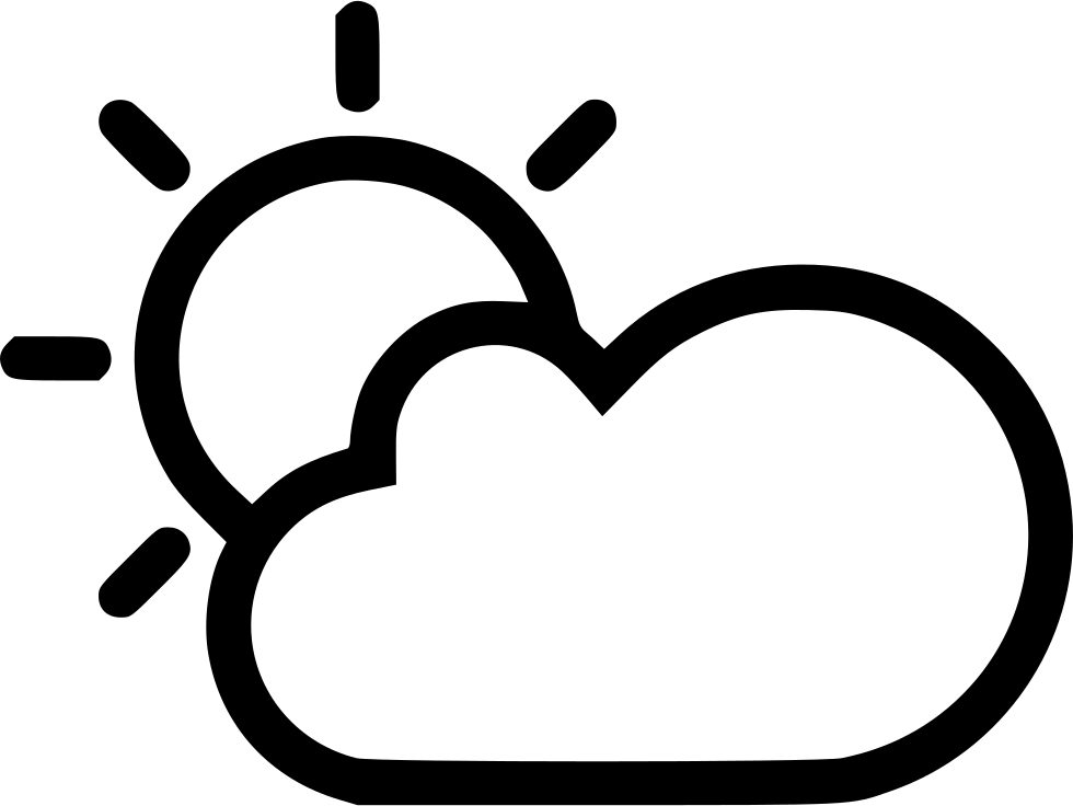 Sun Cloud Svg Png Icon Free Download - Sun Cloud Png (980x736), Png Download