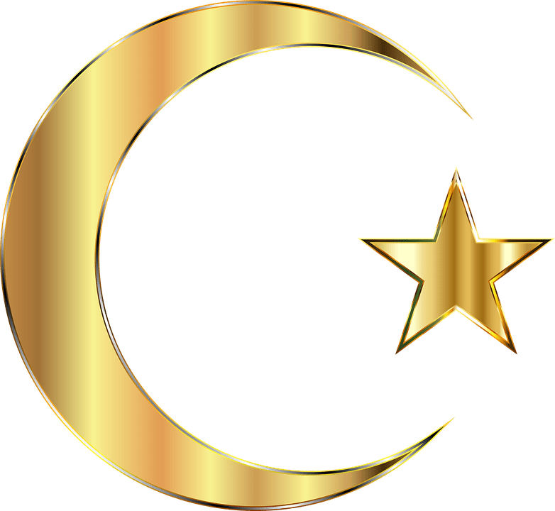 Nature - Gold Crescent Moon (782x720), Png Download