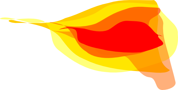 Free Rocket Flame Cliparts - Rocket Ship Fire Cartoon (600x304), Png Download
