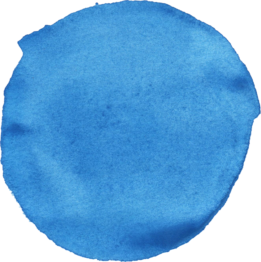 Free Download - Blue Watercolor Circle Png (847x852), Png Download