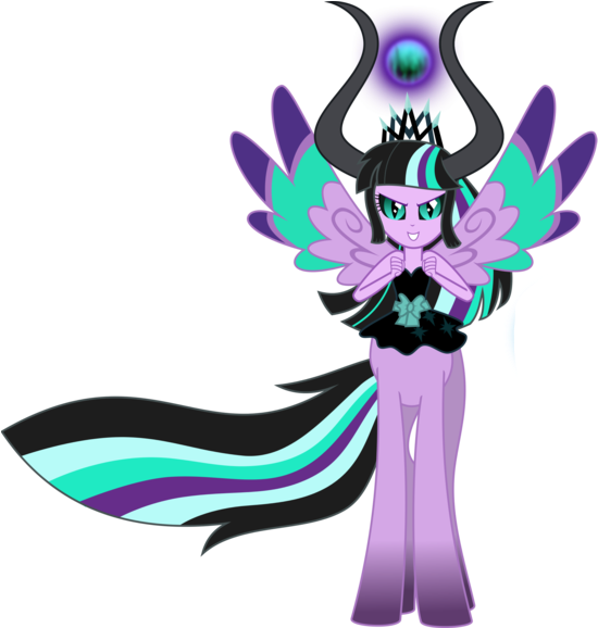 Queen Tirevine Sparkle - My Little Pony Princess Twivine Sparkle (566x577), Png Download