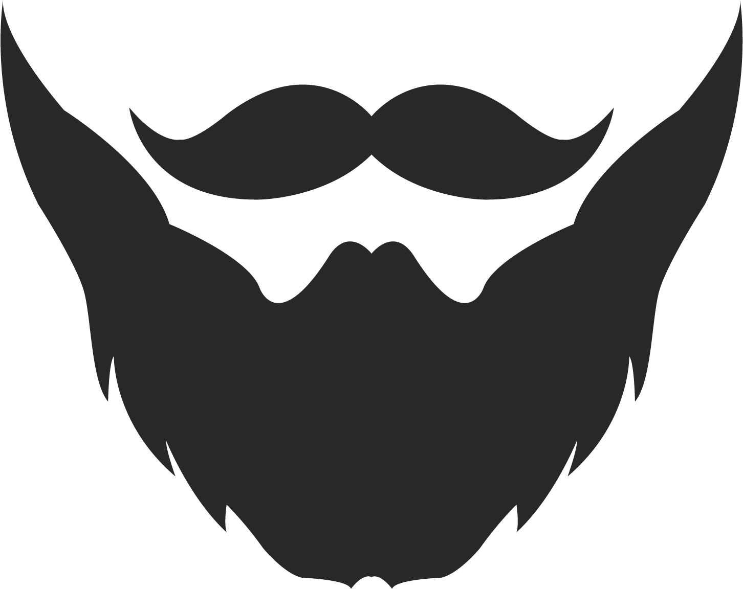 Beard Logo - Beard And Moustache Logo (1500x1500), Png Download