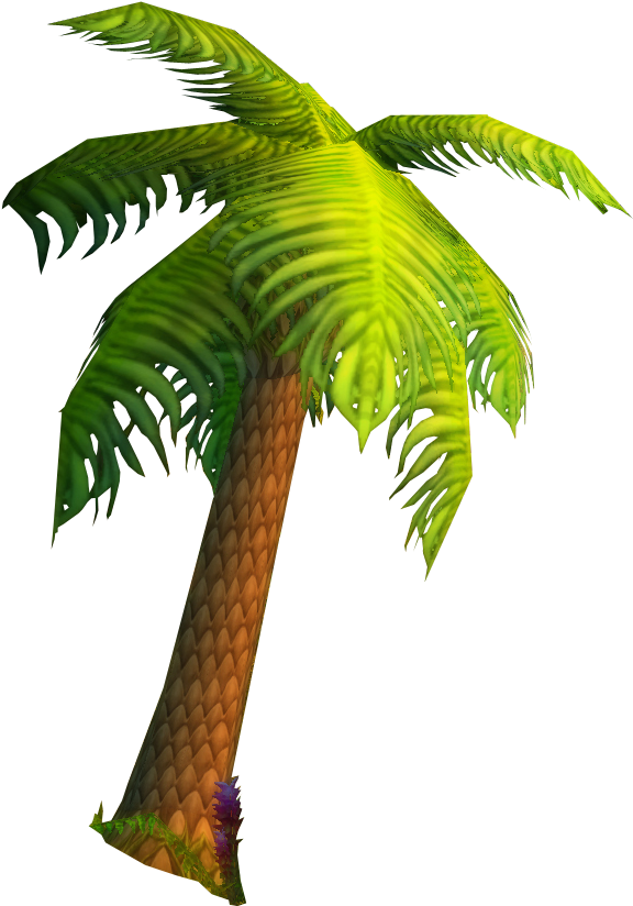 Stranglethorn Vale-palm Tree - Pixel Palm Tree Png (580x840), Png Download