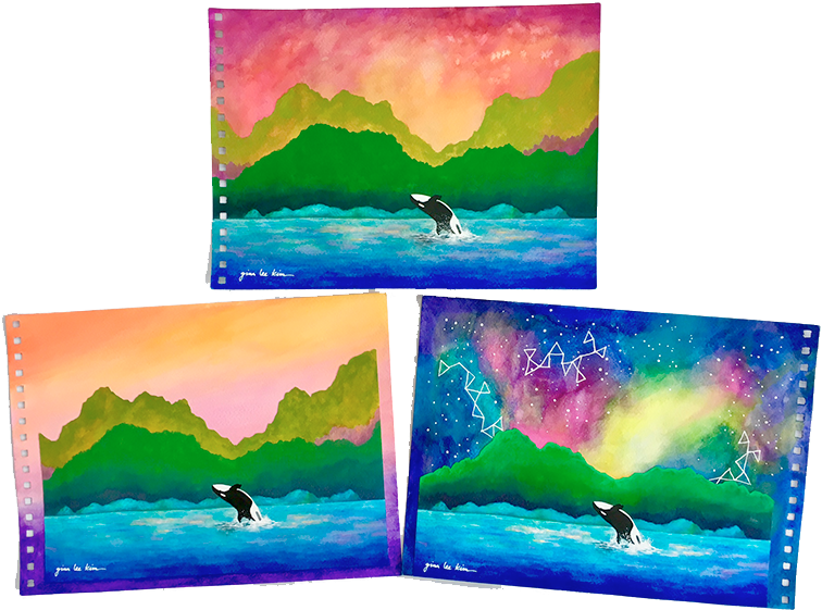 Gina Lee Kim Orca Whales Series Art Made Easy Podcast - Art (776x588), Png Download