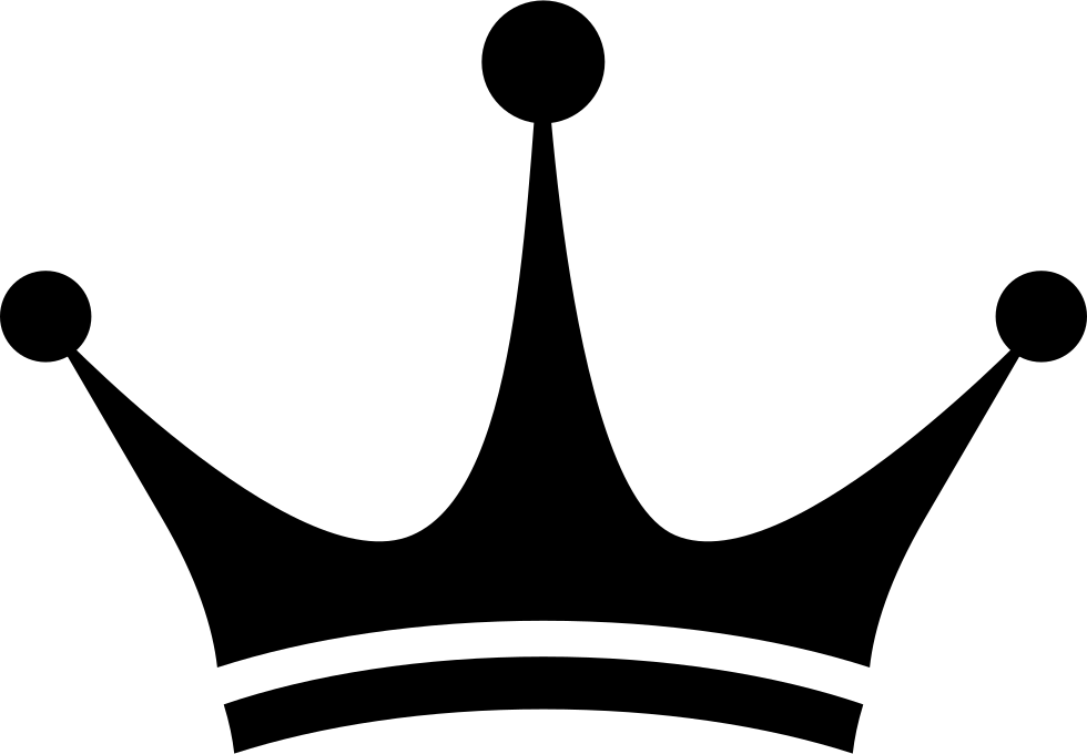 Crown Png Black Picture Black And White Stock - Crown Png (980x680), Png Download