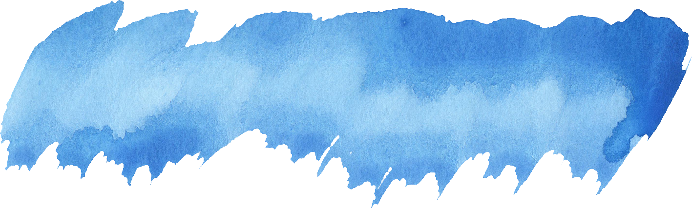 Free Download - Paint Brush Blue Png (1417x427), Png Download
