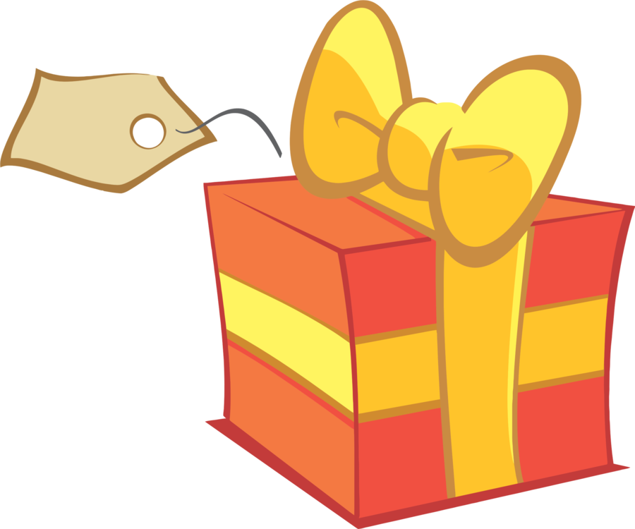 Yellow Clipart Present - Cartoon Present Png (800x668), Png Download