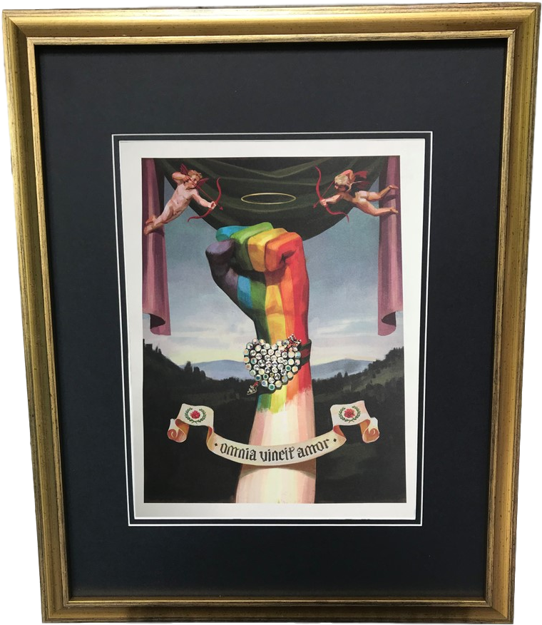 Vintage Gold Frame Gucci Love Conquers All Illustration - Ignasi Monreal Gucci Hand (832x960), Png Download