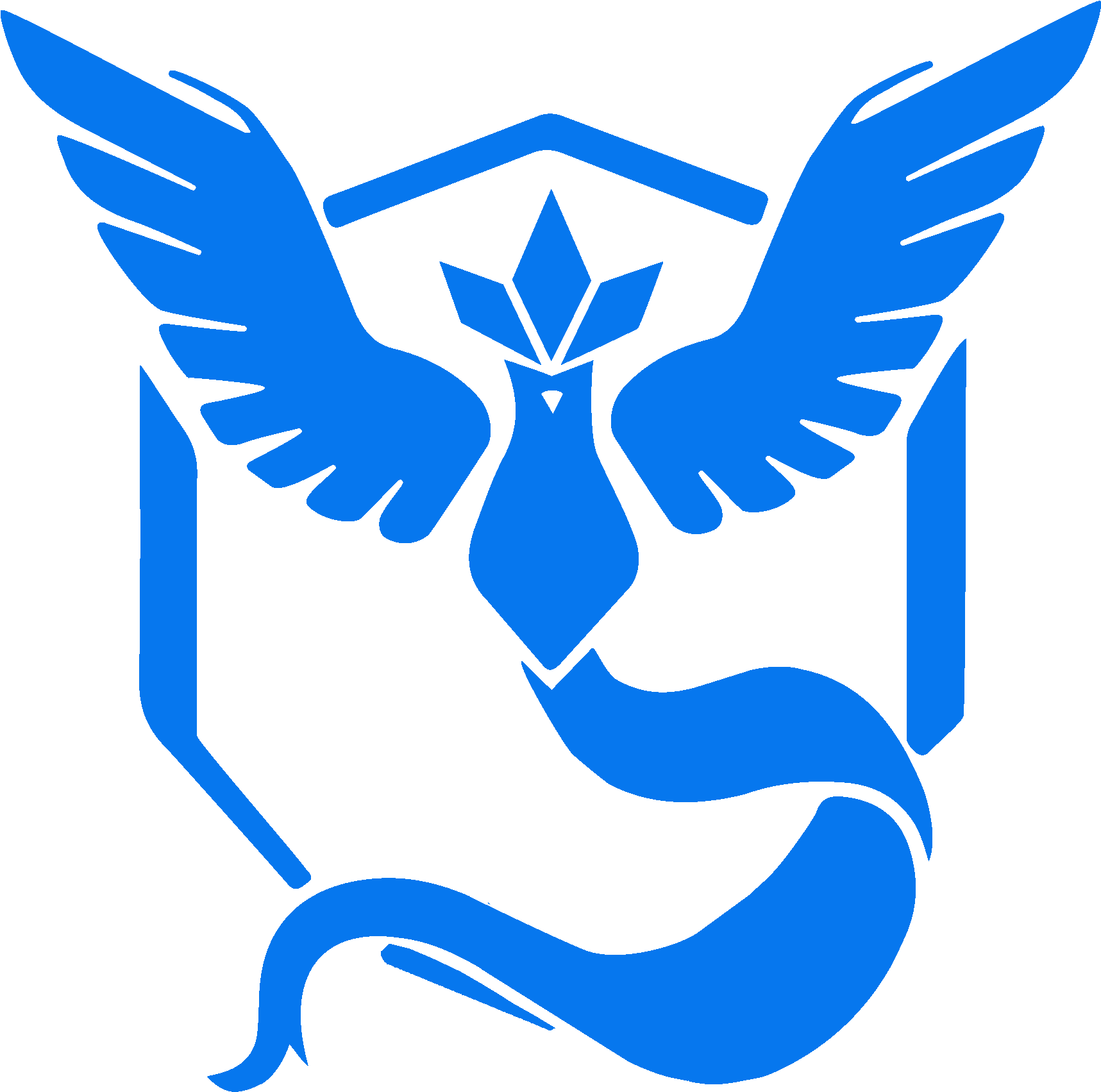 There Has Been A False Team Mystic Logo - Pokemon Go Team Blue (1728x1710), Png Download