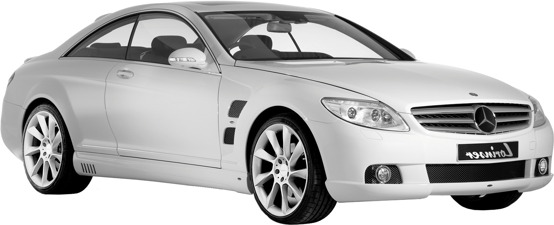 White Lorinser Mercedes Benz Cl Class Car Png Clipart - Car (2013x878), Png Download