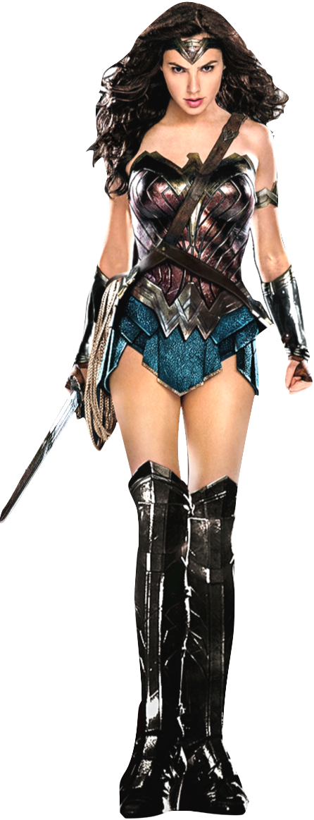 Wonder Woman Png Image - Batman V Superman Wonder Woman Png (446x1163), Png Download