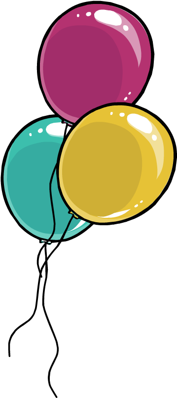A Bunch Of Balloons - Balloons Png (543x875), Png Download