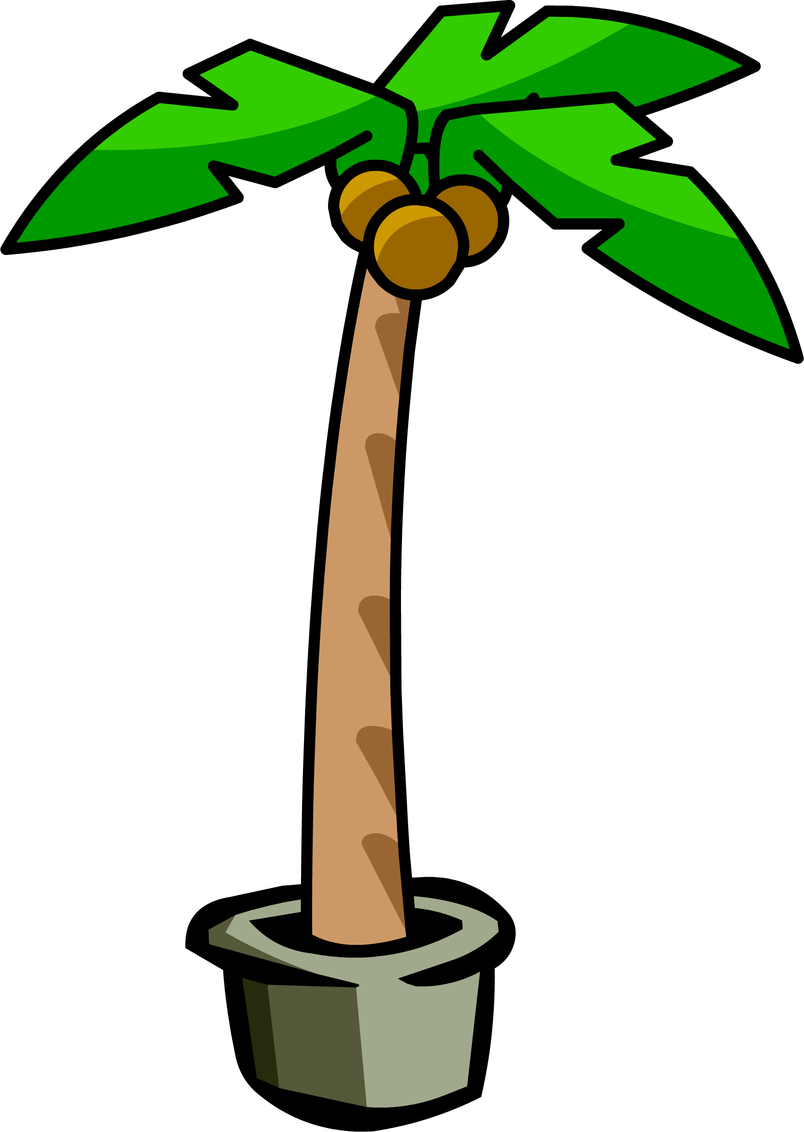 Palm Tree - Png - Club Penguin Palm Tree (1576x2220), Png Download