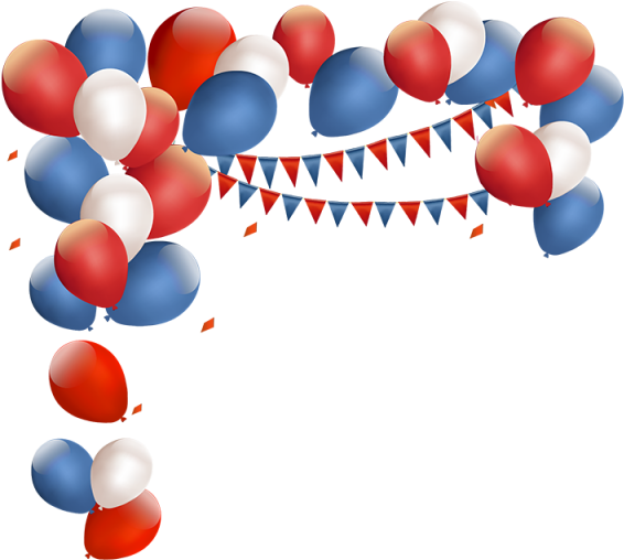 Red And Blue Birthday Balloon, Balloon, Red, Birthday - Pandora Memorial Day Charms (640x640), Png Download