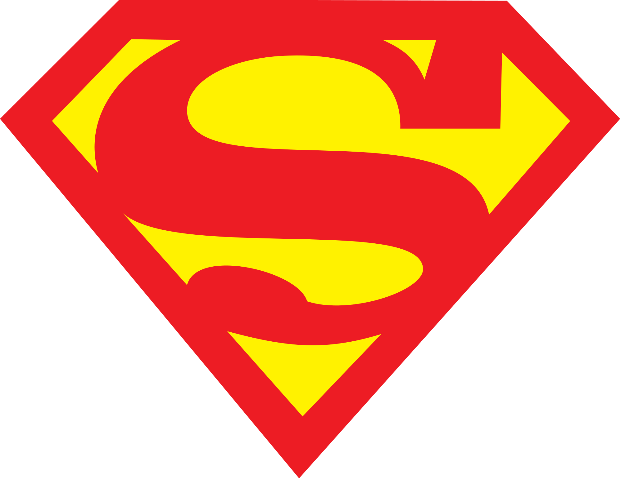 Superman Transparent Png Pictures - Vector Superman Logo Png (1280x989), Png Download