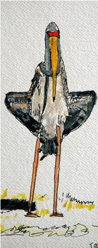 Watercolor Birds 4 - Watercolor Painting (700x500), Png Download