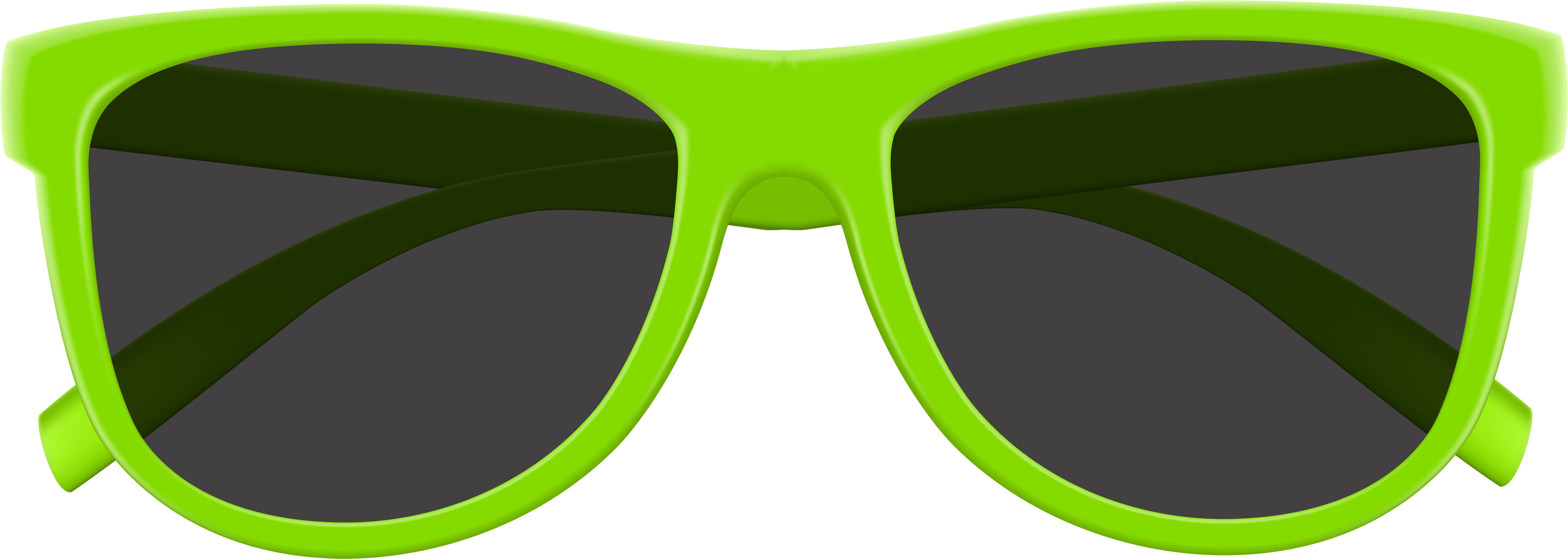 Green Sunglasses Png Clip Art Image - Green Sunglasses Png (8000x2954), Png Download
