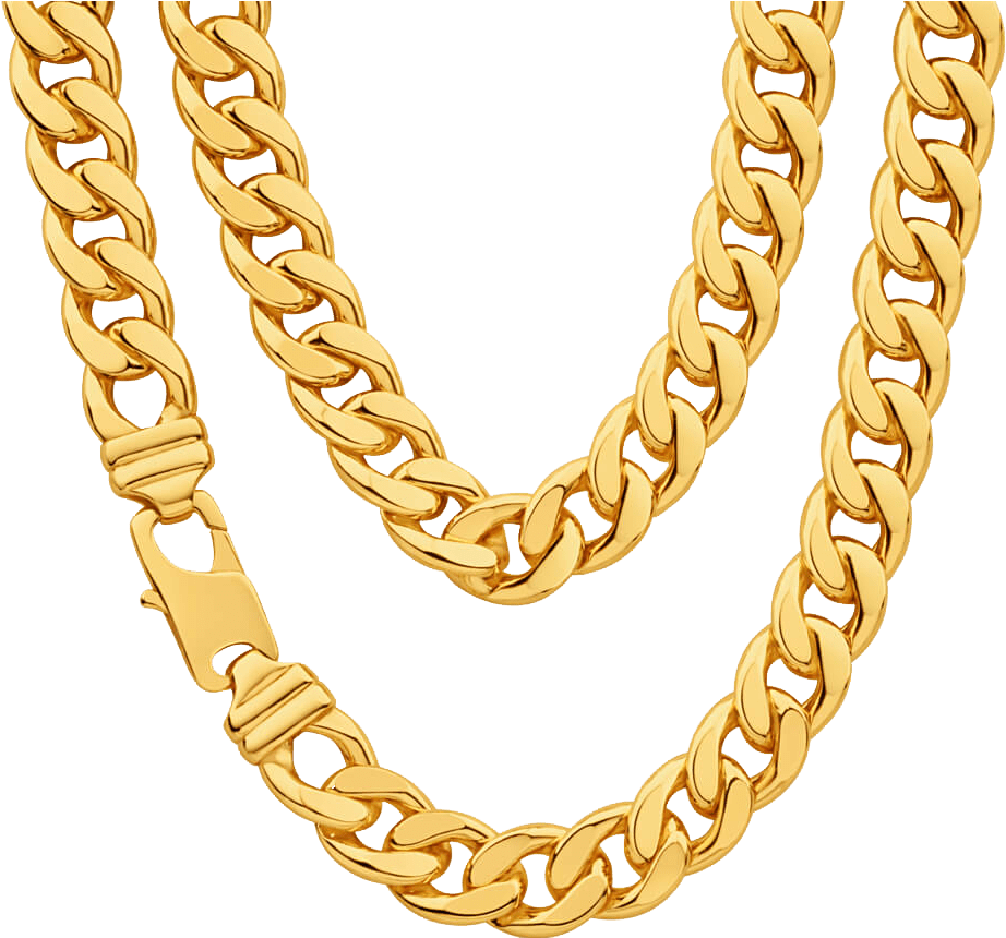 Gold Chain Png Photo - Thug Life Chain Png (1000x1000), Png Download
