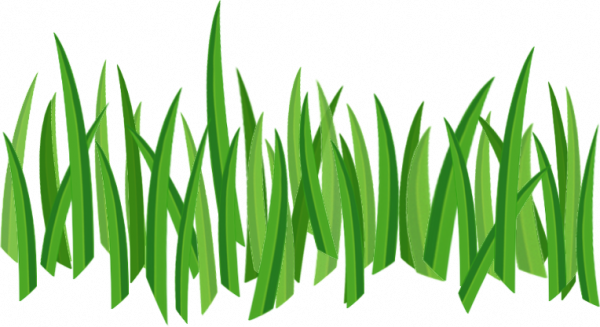 Grass For Tubes - Cartoon Grass Transparent Background (600x327), Png Download