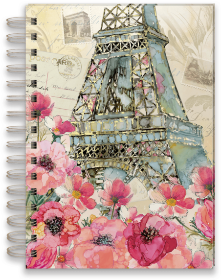 Paris Sparkle Spiral Journal - Paris (600x600), Png Download