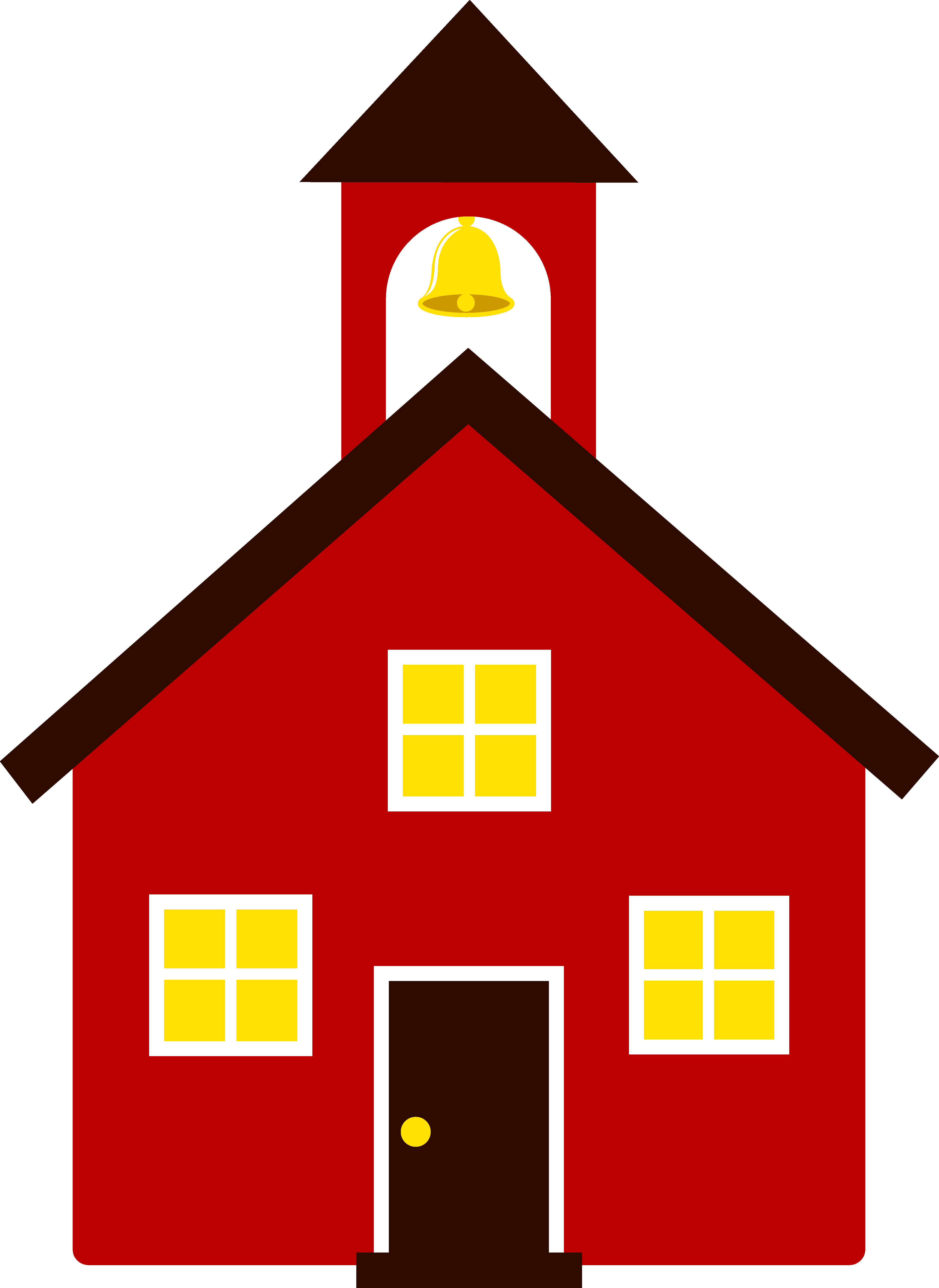House Clipart To Download Pdclipart - Schoolhouse Clipart (4446x6100), Png Download