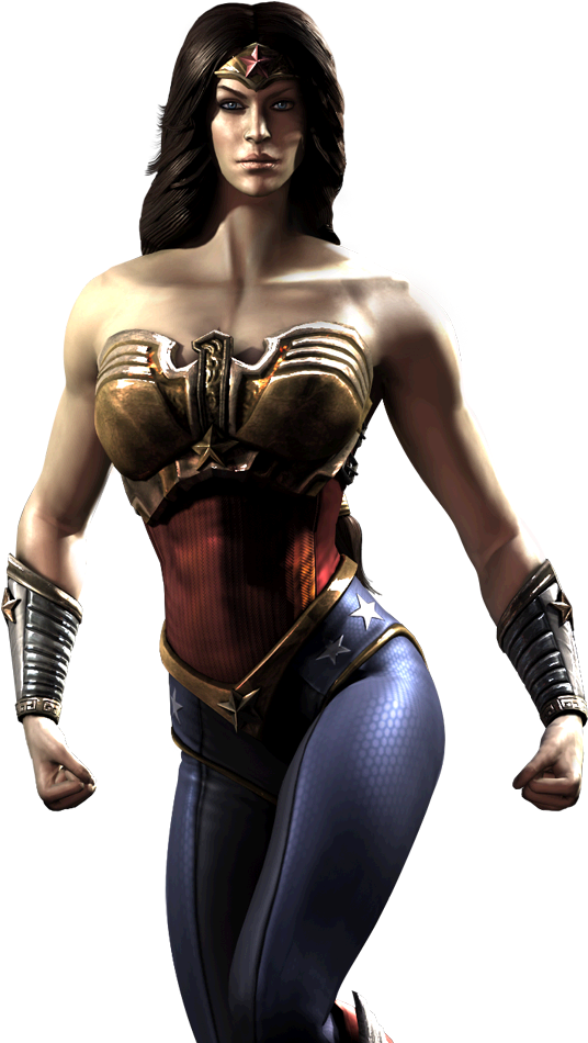 Wonder Woman's Galleries - Wonder Woman New 52 Injustice (732x960), Png Download