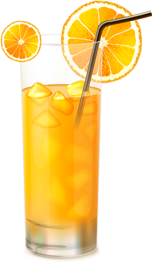 Orange Juice Glass Vector, Orange Juice, Glass Vector, - Orange Juice (640x640), Png Download