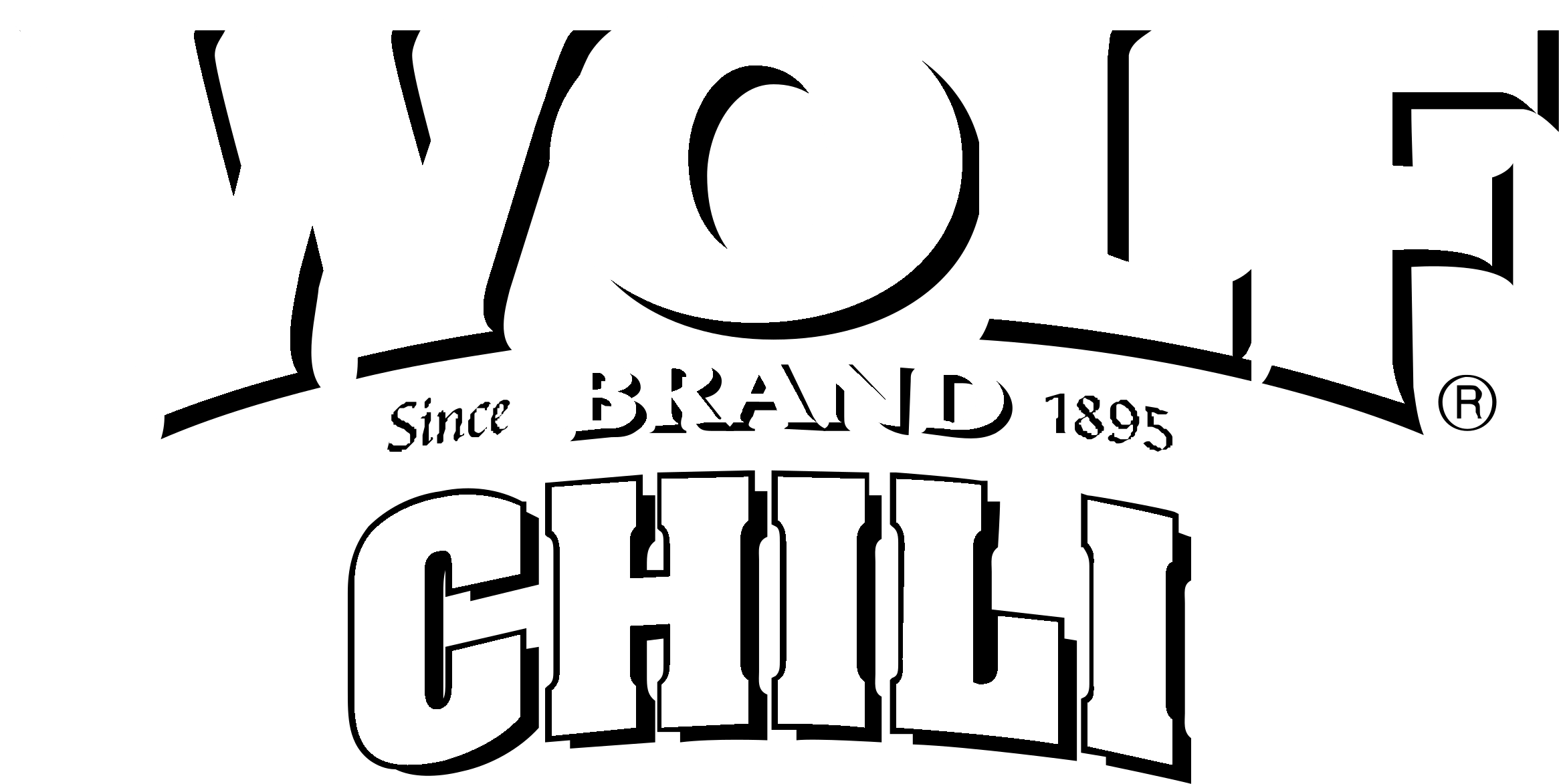 Wolf Brand Chili Logo Black And White - Calligraphy (2400x2400), Png Download