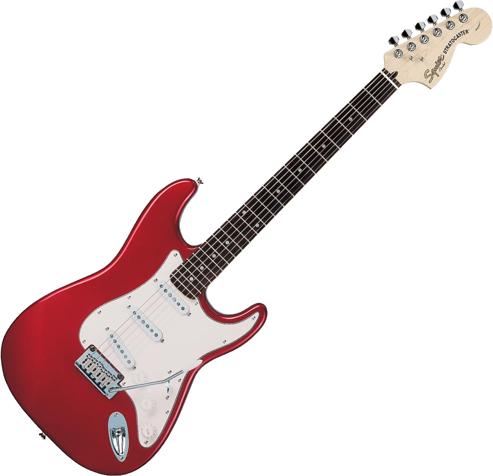 Electric Guitar Png Image - Squier Affinity Jazz Bass Race Red (997x962), Png Download