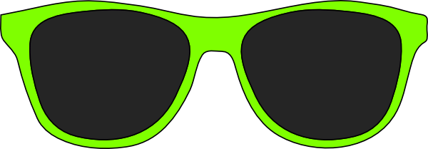 How To Set Use Green Sunglasses Clipart (600x209), Png Download