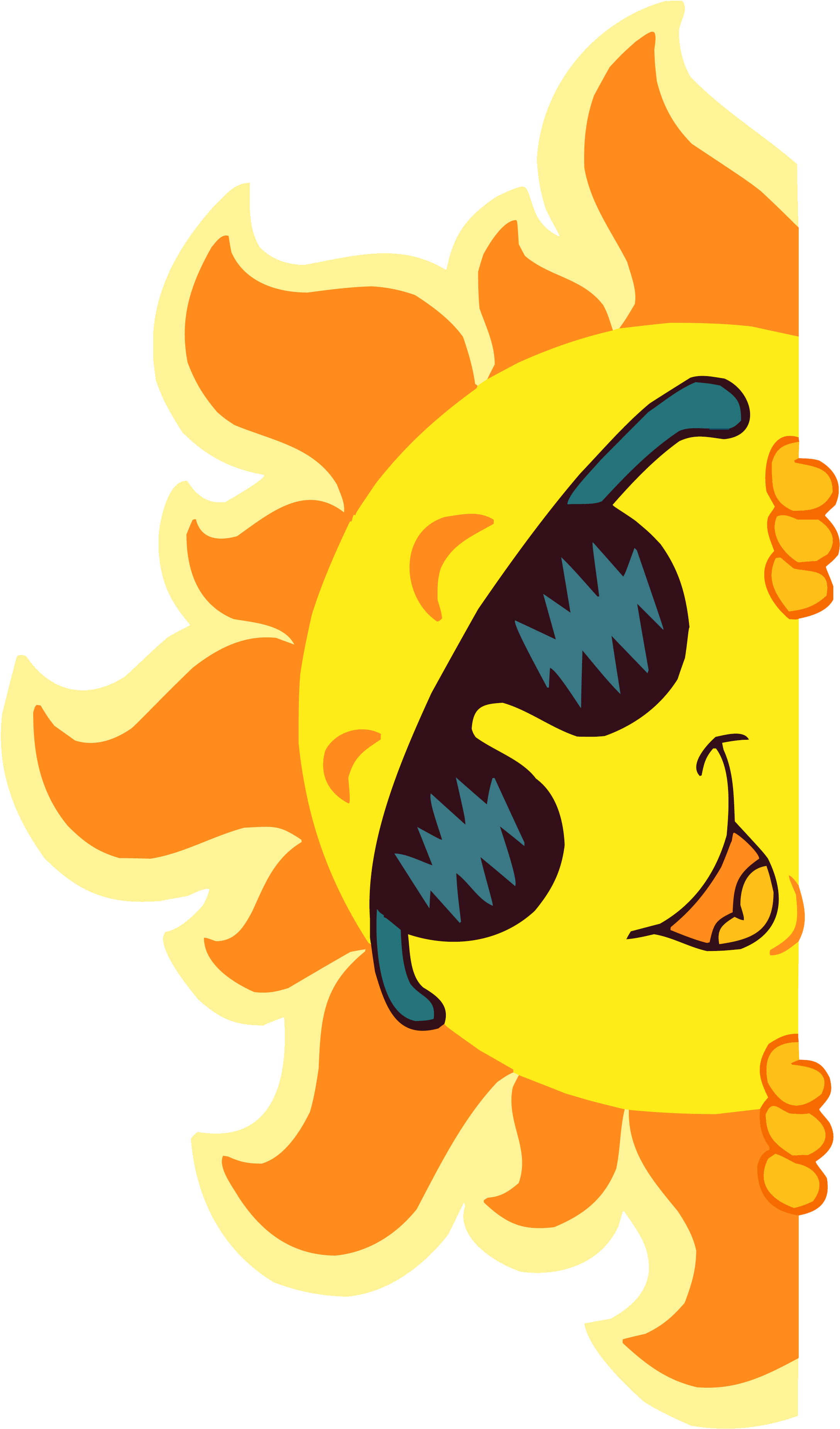 Summer Clipart Png (2317x3904), Png Download