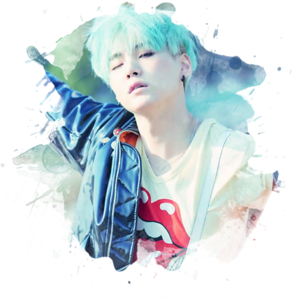 Watercolor Edit Bts Suga By Pyeonharu On Deviantart - Mejores Fondos De Pantalla De Bts (500x500), Png Download
