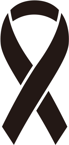 Ribbon Sticker Icon Black2 - Ptsd Awareness Ribbon Png (294x600), Png Download