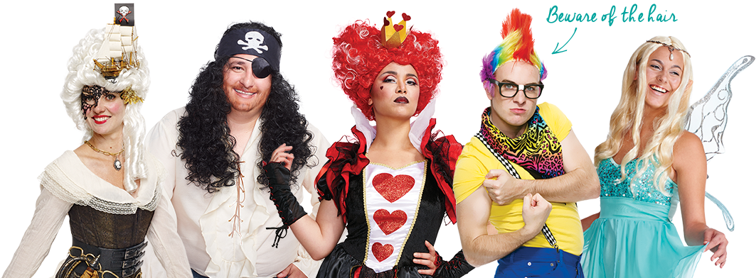 Wig Accessory - Wig (1069x391), Png Download