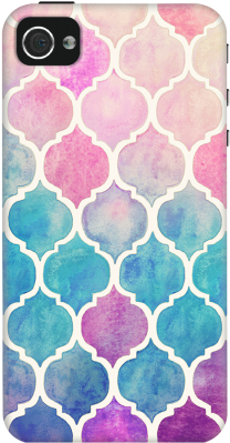 Rainbow Pastel Watercolor Moroccan Case For Iphone - Nice Patterns (300x400), Png Download