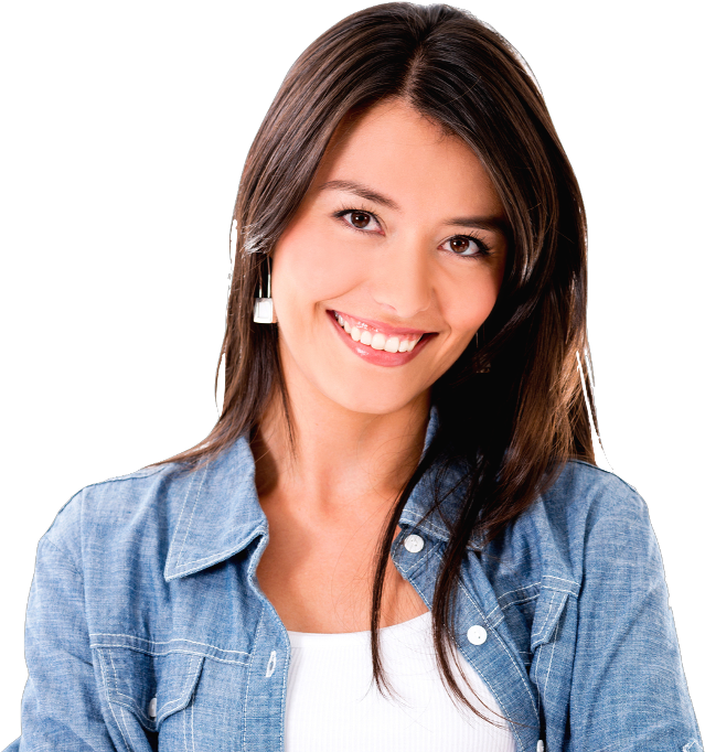 Female Student Image Purepng - Smiling Woman Transparent Background (700x681), Png Download