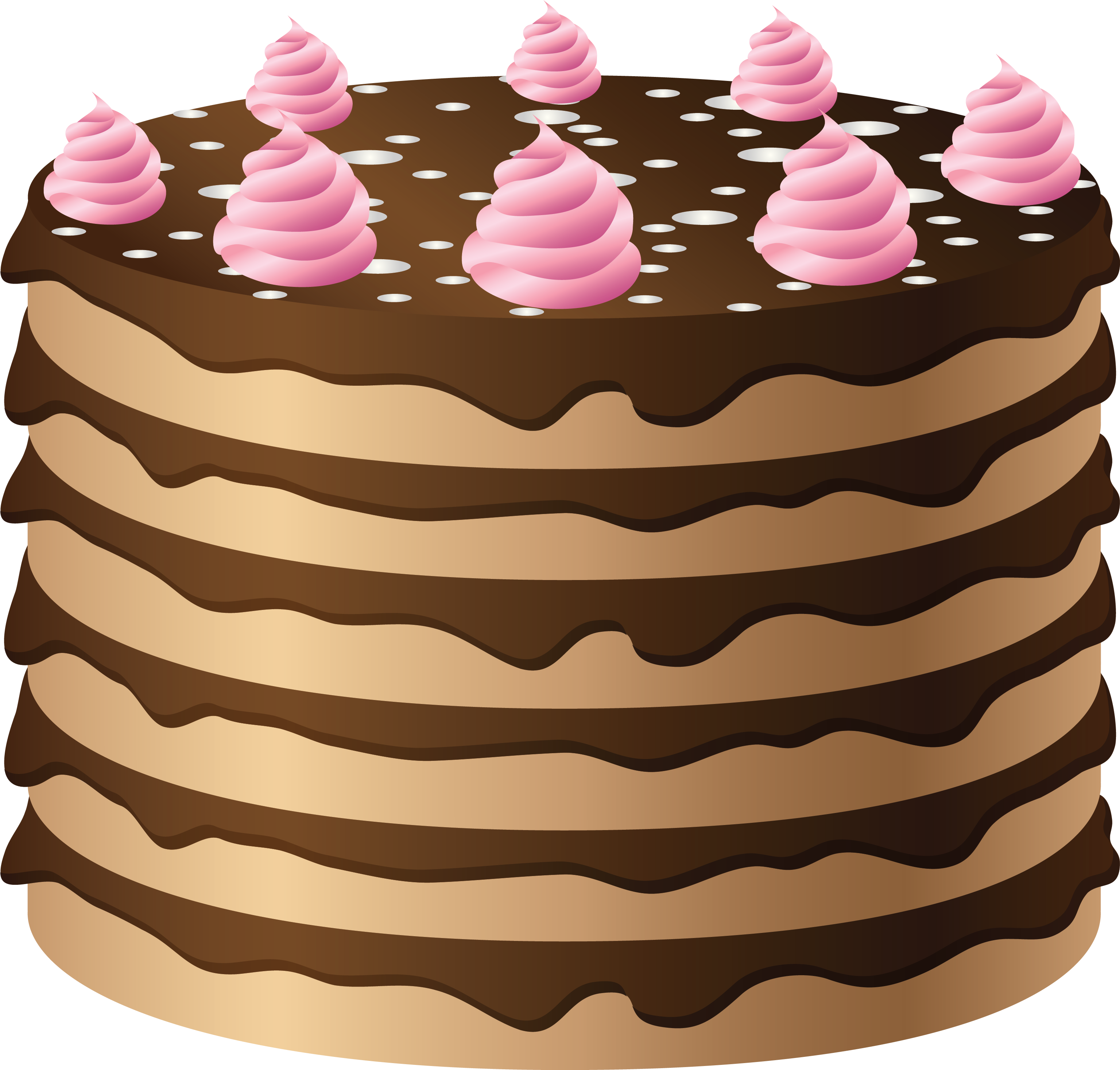 Banner Transparent Library Chocolate Cake Clipart - Free Clipart Chocolate Cake (3170x3006), Png Download